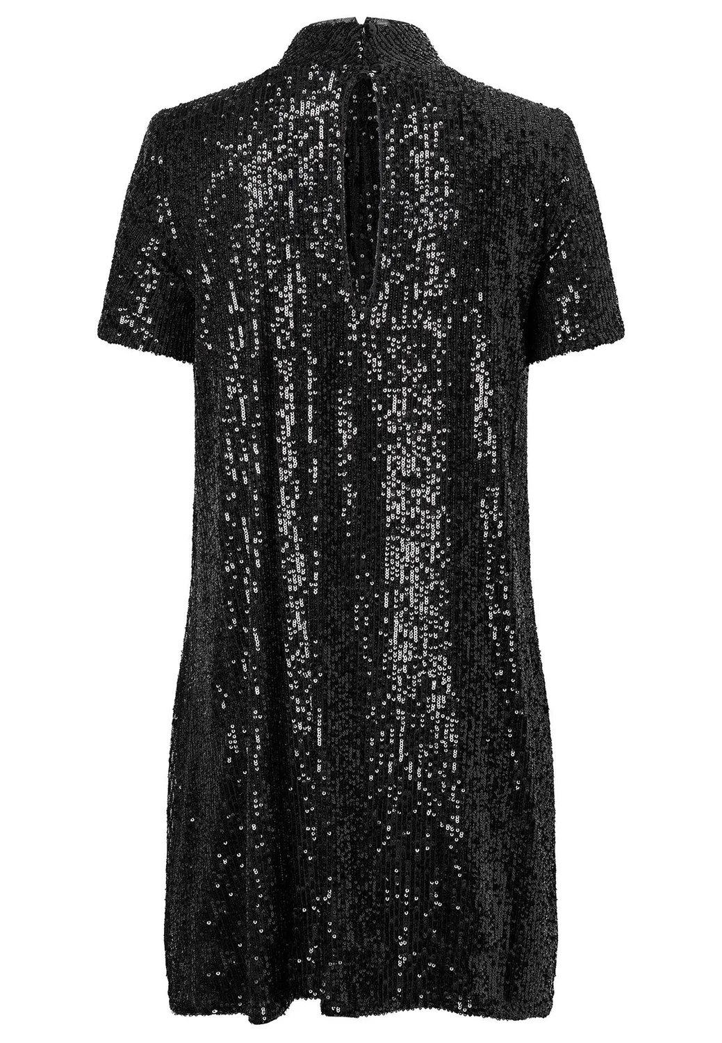 Ana Alcazar Salea miniabito paillettes nero