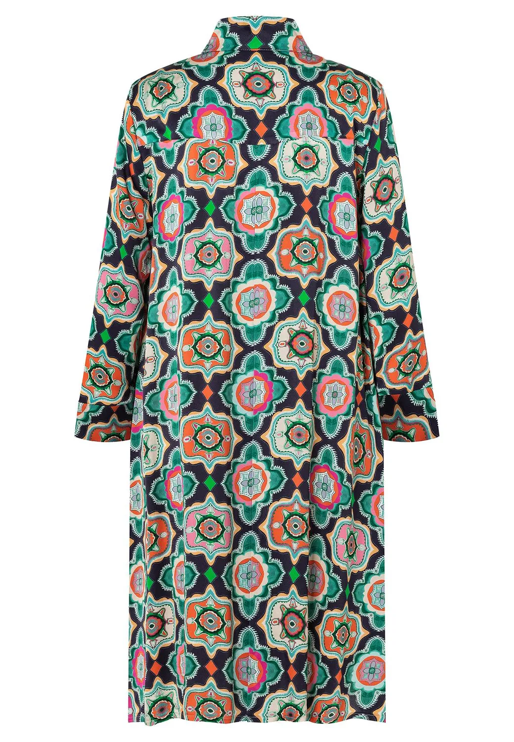 Ana Alcazar Haima abito camicia fantasia maniche 7/8