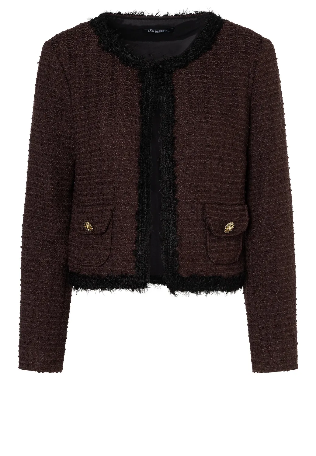Ana Alcazar Enanoris giacca boucle marrone corta