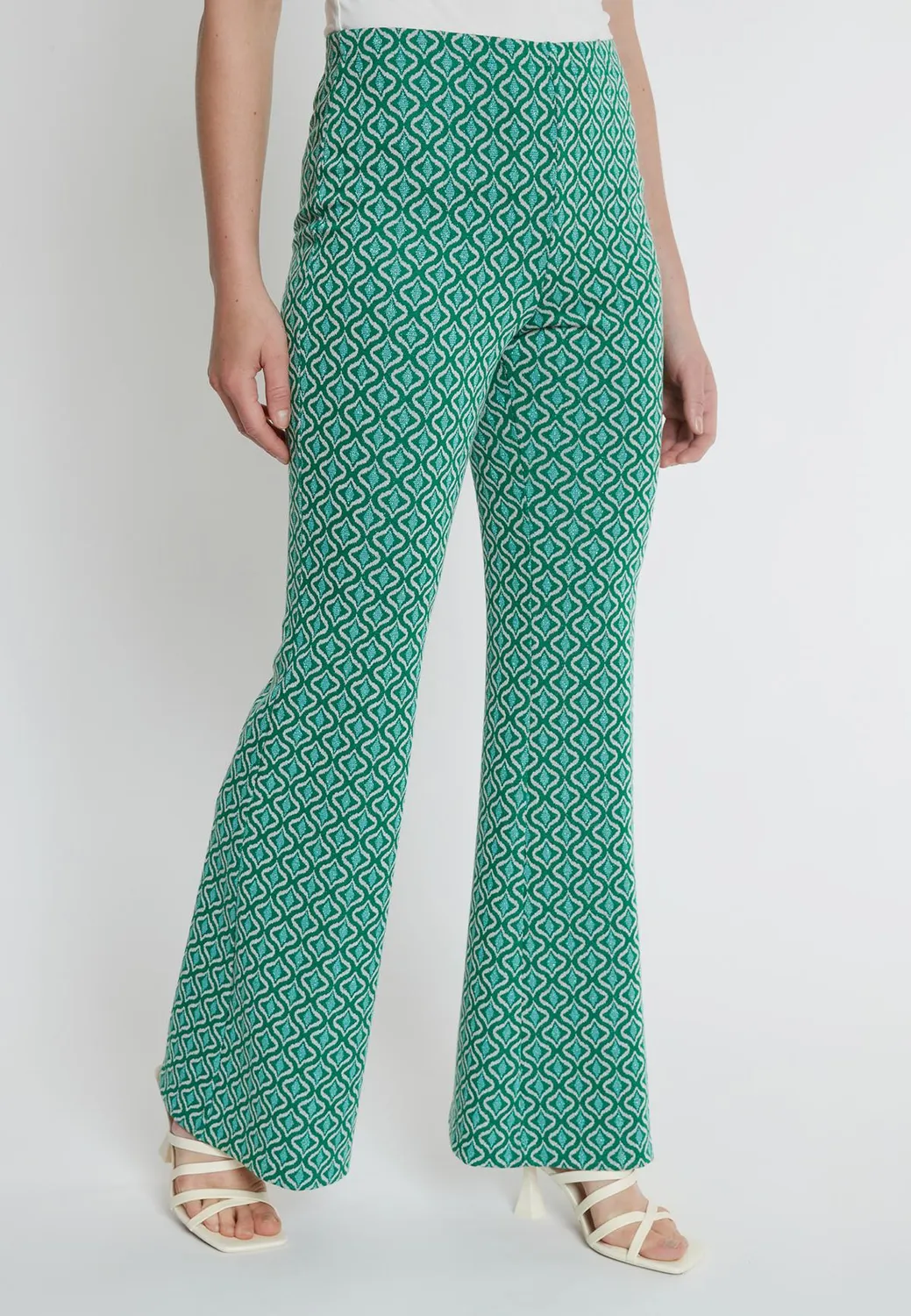 Ana Alcazar Kafla pantaloni svasati fantasia retro