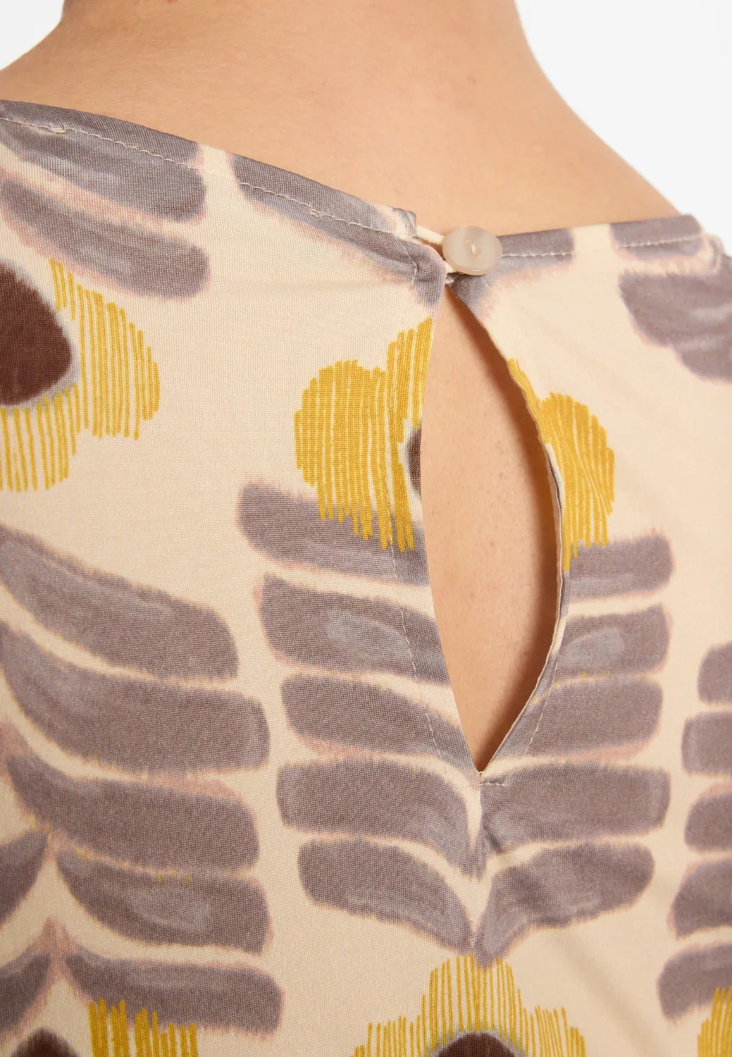 Ana Alcazar Duela top tunica jersey marrone