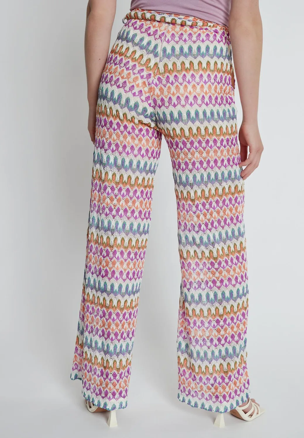 Ana Alcazar Kybo pantaloni maglia traforata