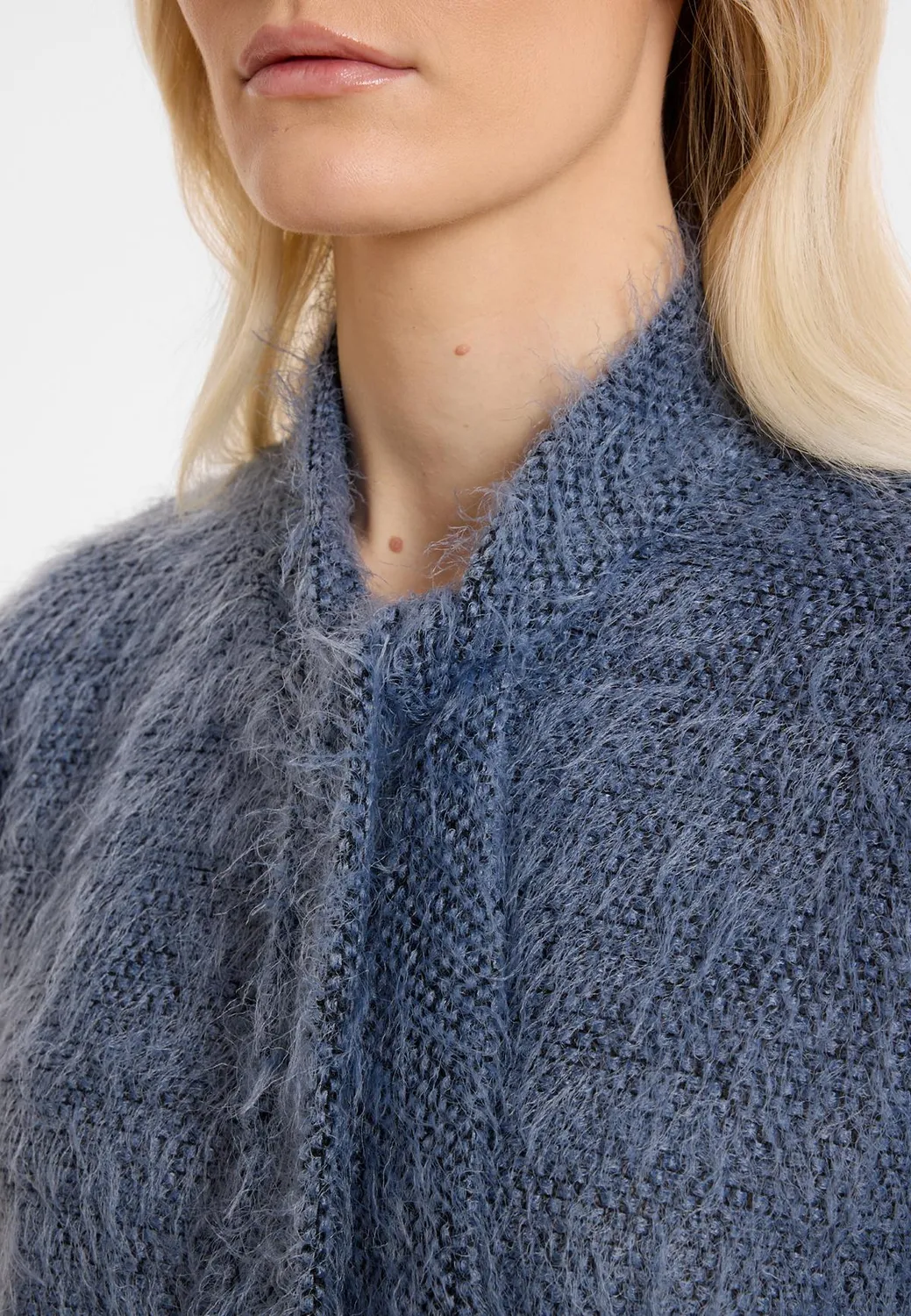 Ana Alcazar Atoria top maglia nero collo fiocco
