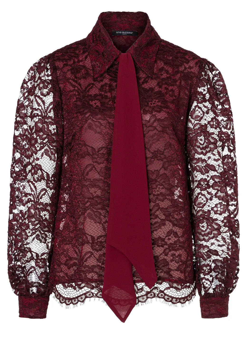 Ana Alcazar Enoloris blusa in pizzo bordeaux
