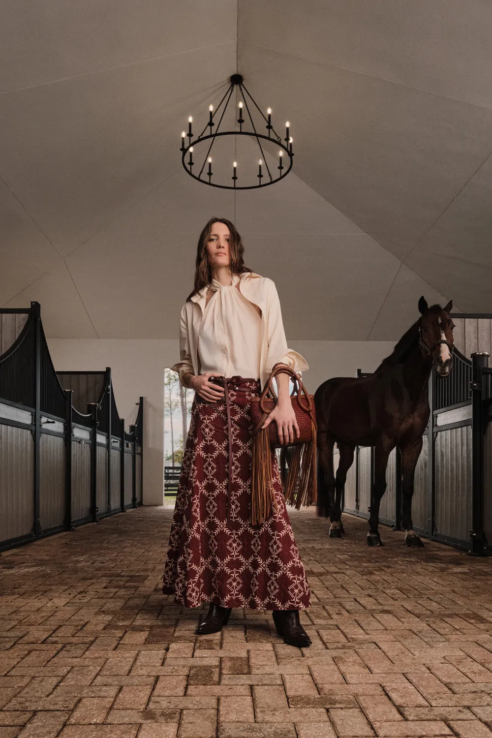 Johanna Ortiz Modern Inner Balance camicia ecru fiocco