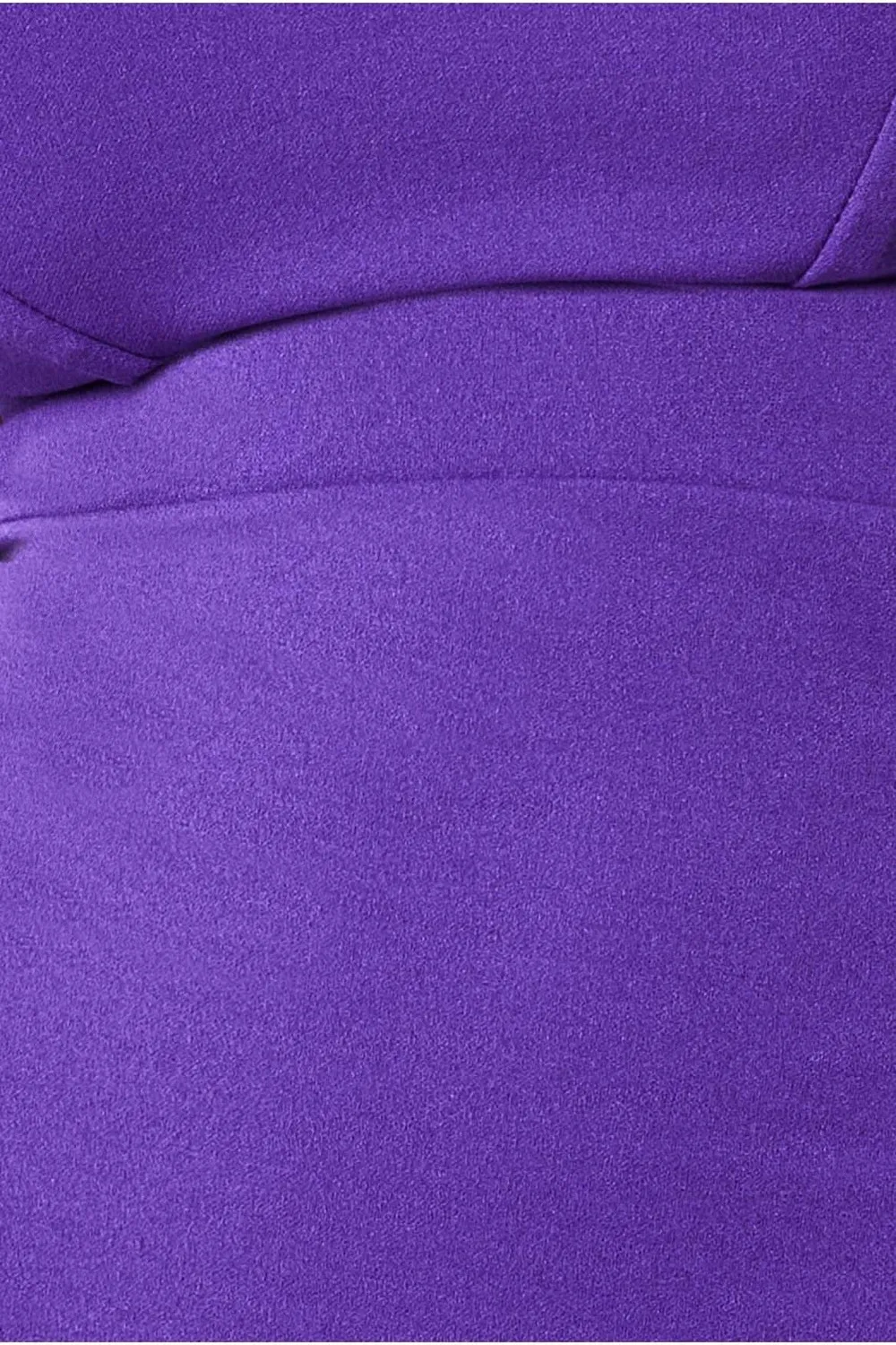 Goddiva Bandeau Maxi abito viola spacco scollo cuore