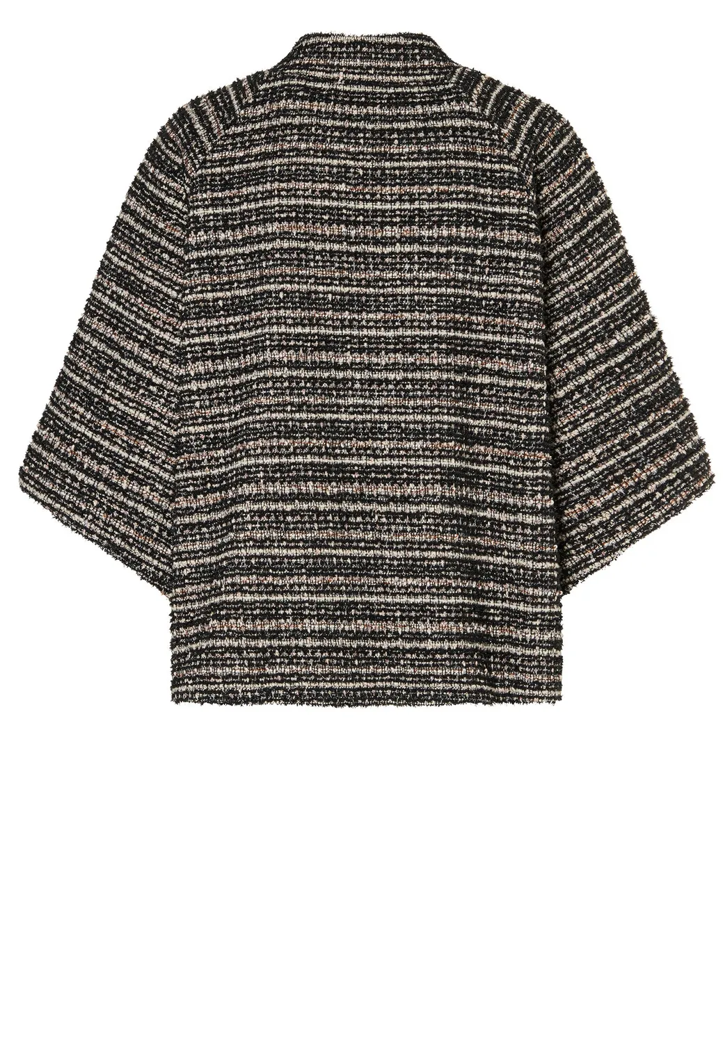 Ana Alcazar Enalia giacca mantella boucle nero