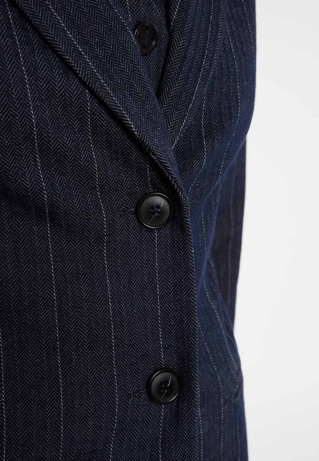 Ana Alcazar Enlivossa blazer gessato blu navy