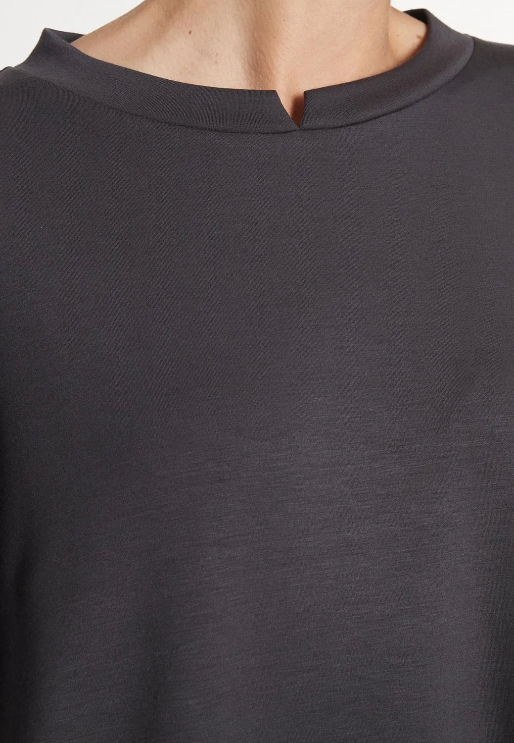 Ana Alcazar Melby abito jersey midi grigio