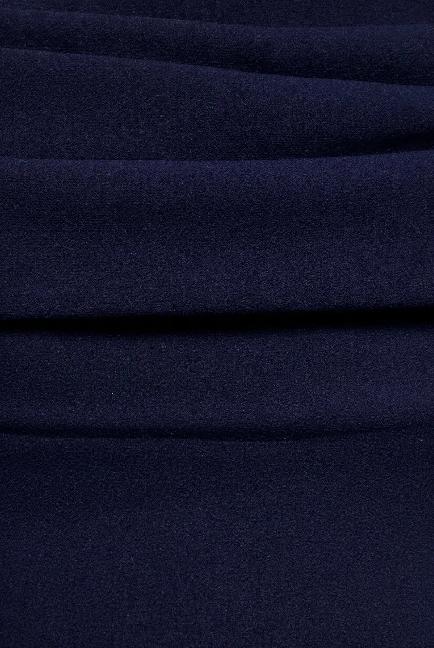 Goddiva Off Shoulder Cowl Neck DR2690 abito lungo blu navy sera