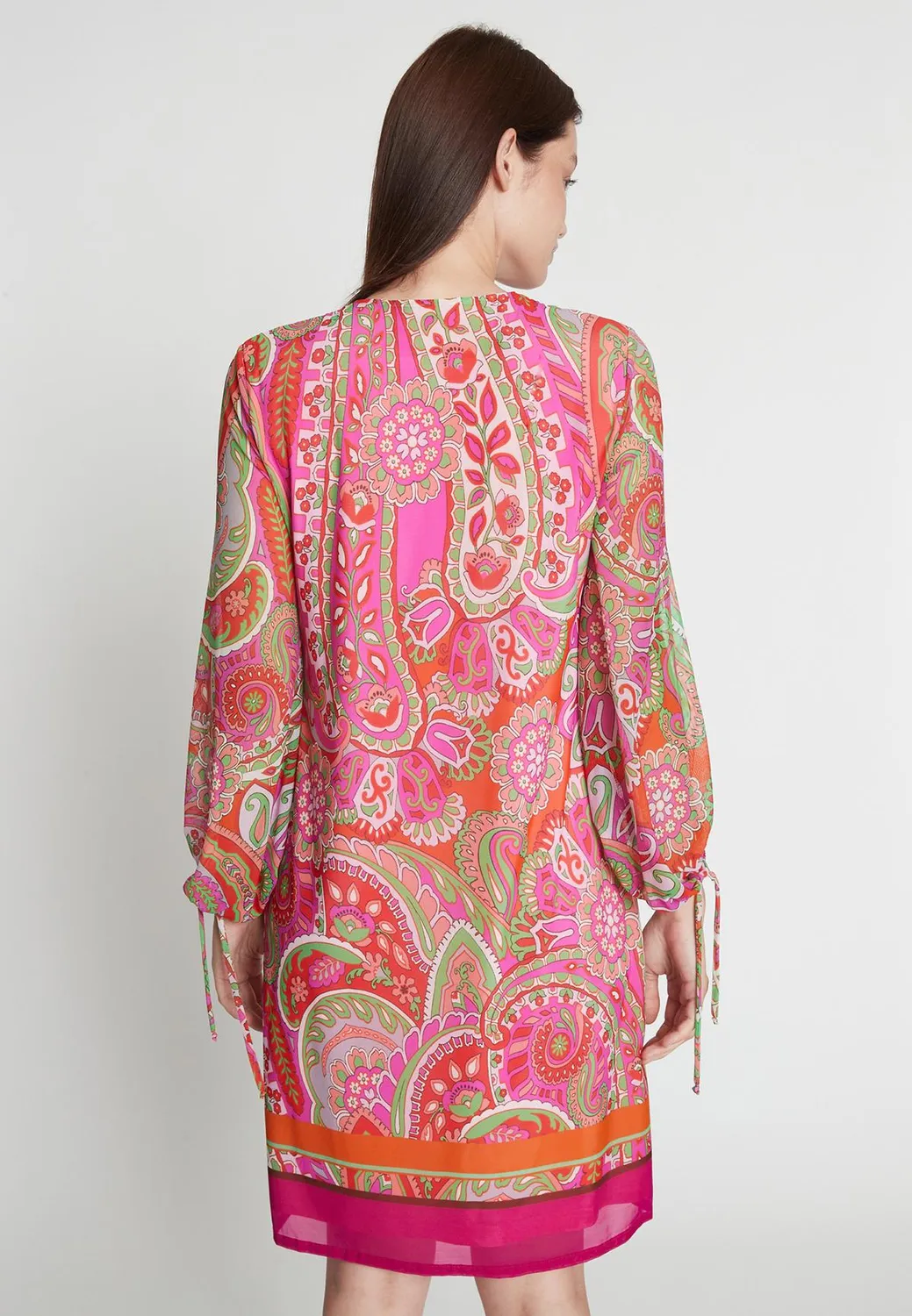 Ana Alcazar Revosy abito corto paisley rosa