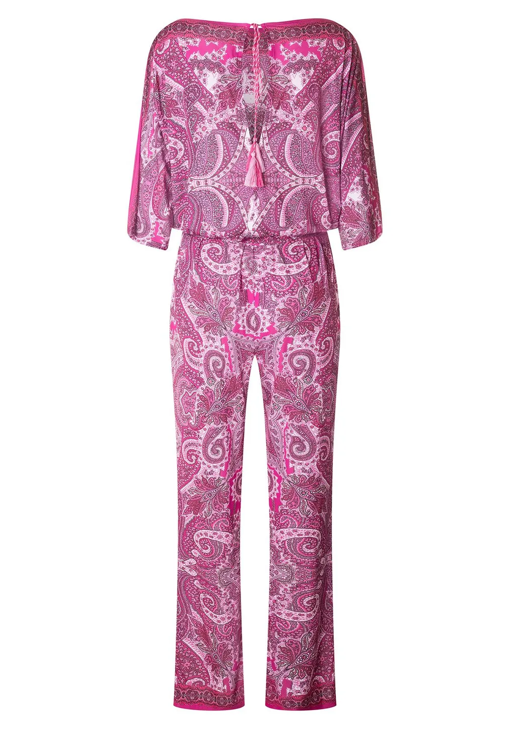 Ana Alcazar Kimone tuta paisley rosa bacca