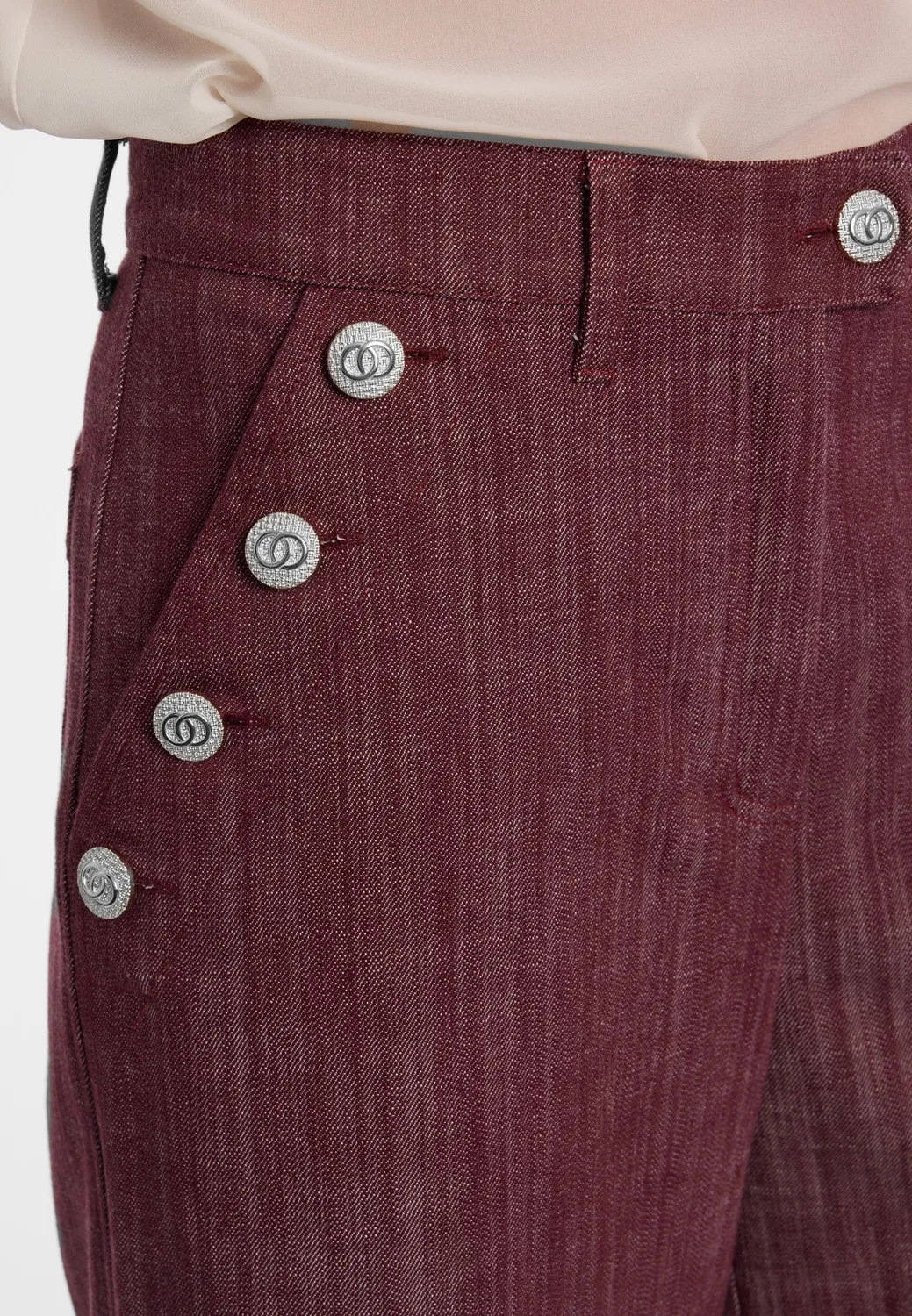 Ana Alcazar Endyria jeans marina bordeaux
