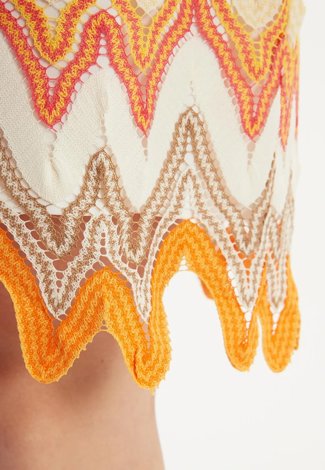 Ana Alcazar Zitea abito maglia corto giallo