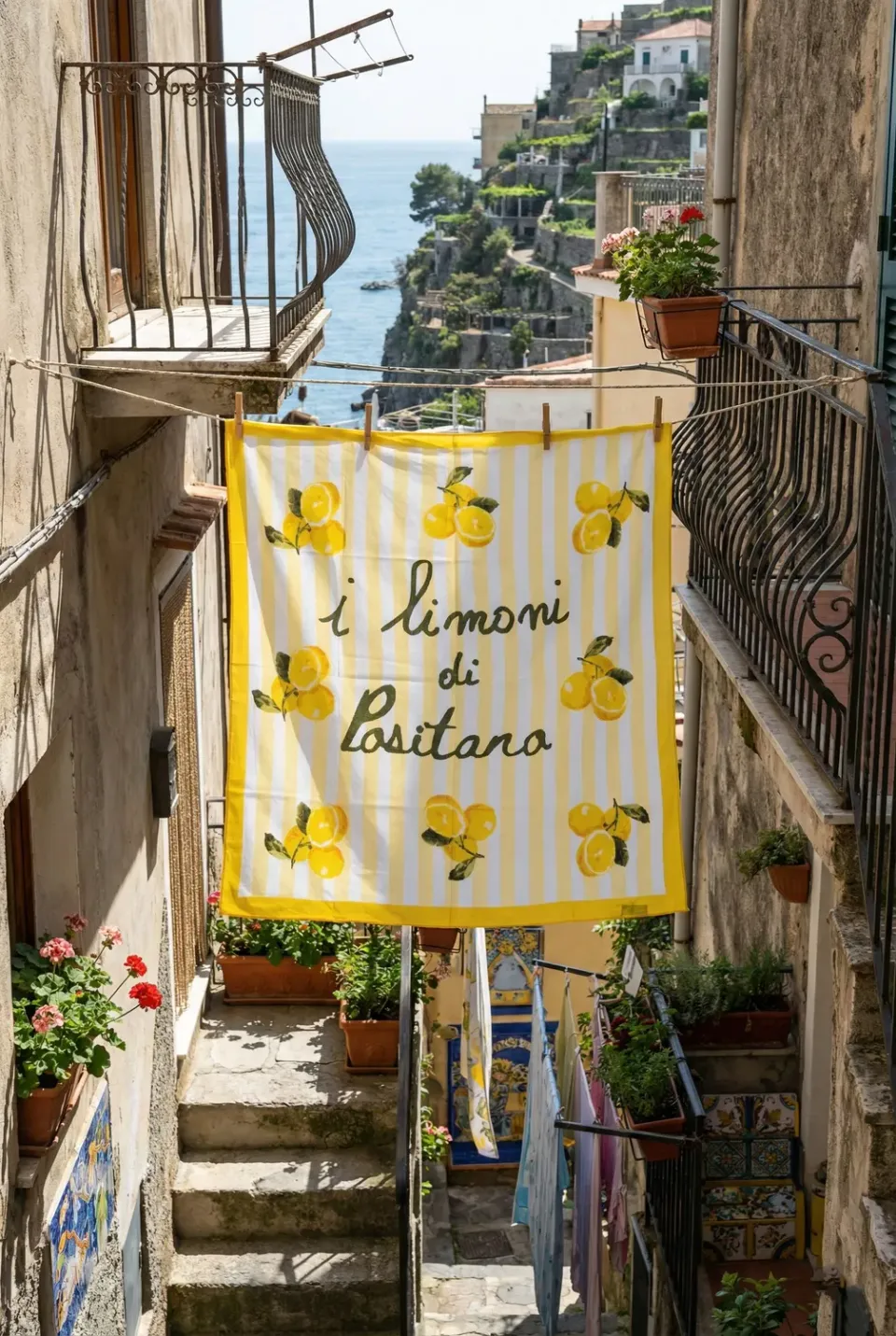 Antica Sartoria FC584 foulard cotone giallo agrumi