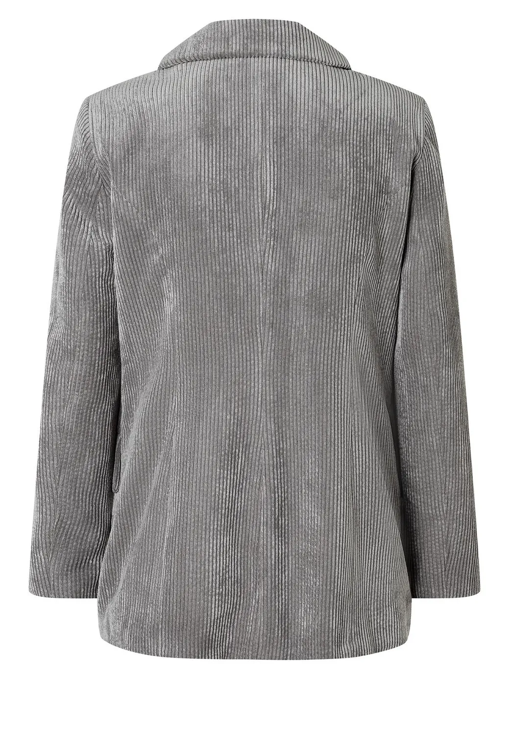 Ana Alcazar Adia blazer velluto grigio doppiopetto