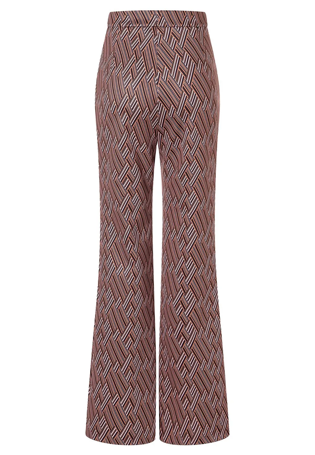 Ana Alcazar Awosi pantaloni palazzo bordeaux fantasia