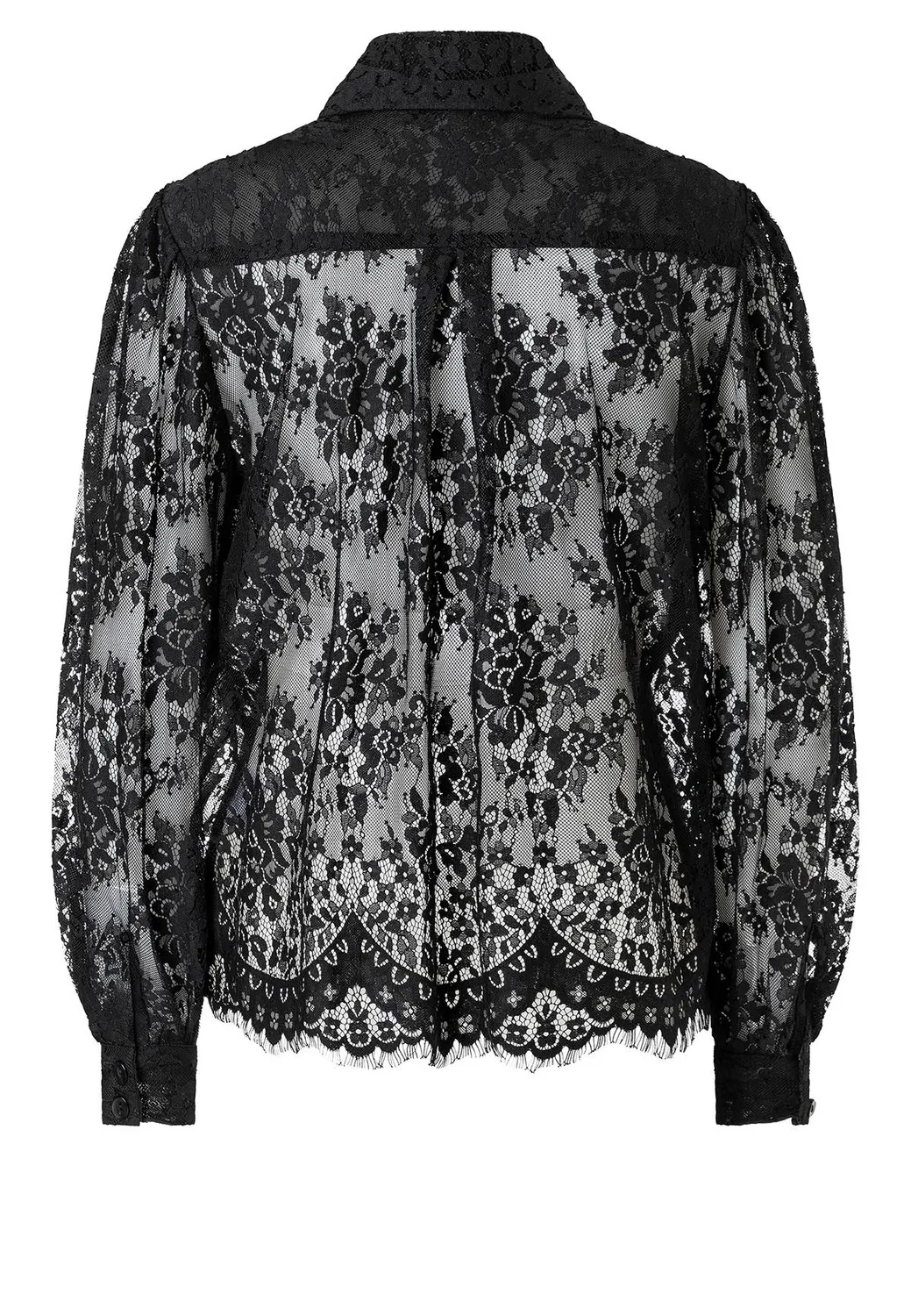 Ana Alcazar Abisia blusa nera in pizzo
