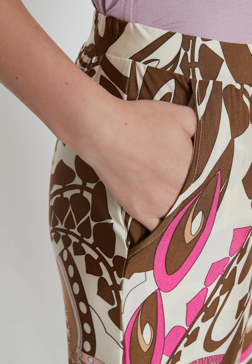 Ana Alcazar Kiwy pantaloni palazzo fantasia paradise