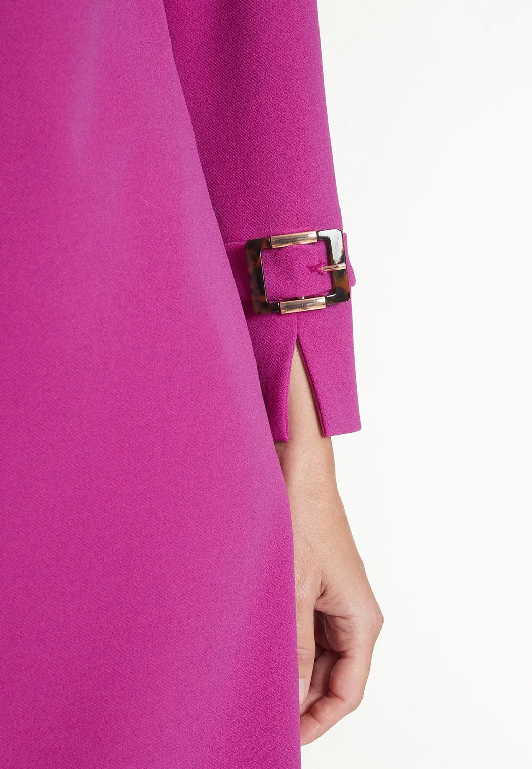 Ana Alcazar Mebia abito crepe viola anni 60