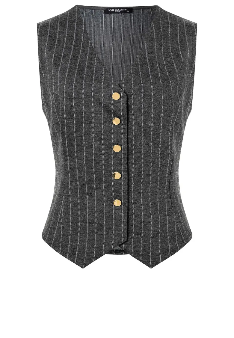 Ana Alcazar Somira gilet jersey gessato