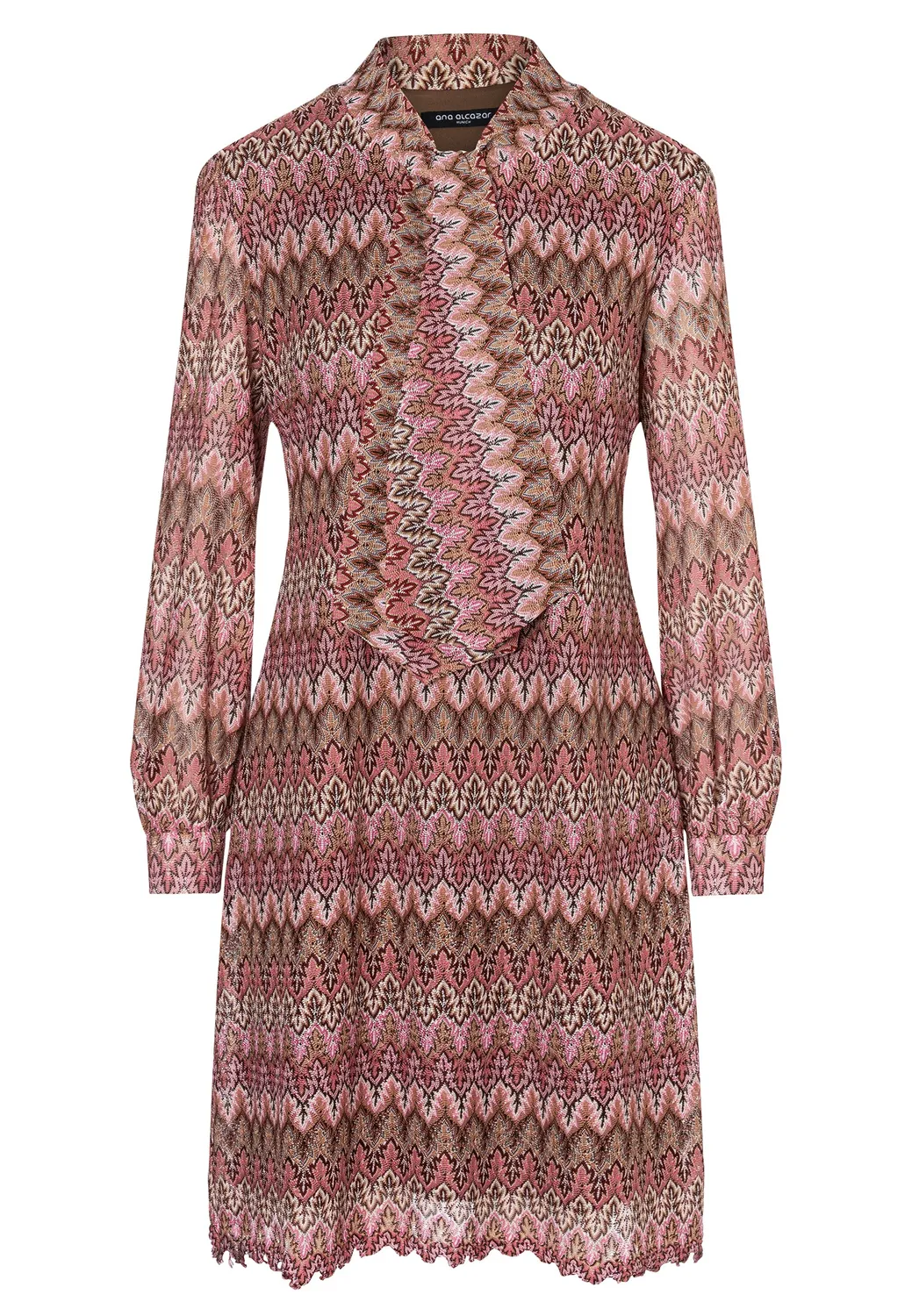 Ana Alcazar Eopathis abito traforato rosa corto