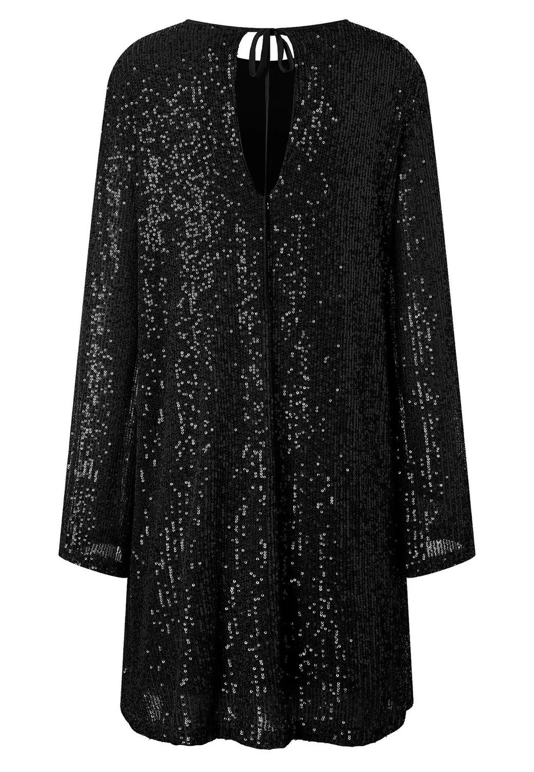 Ana Alcazar Maggy abito paillettes nero corto