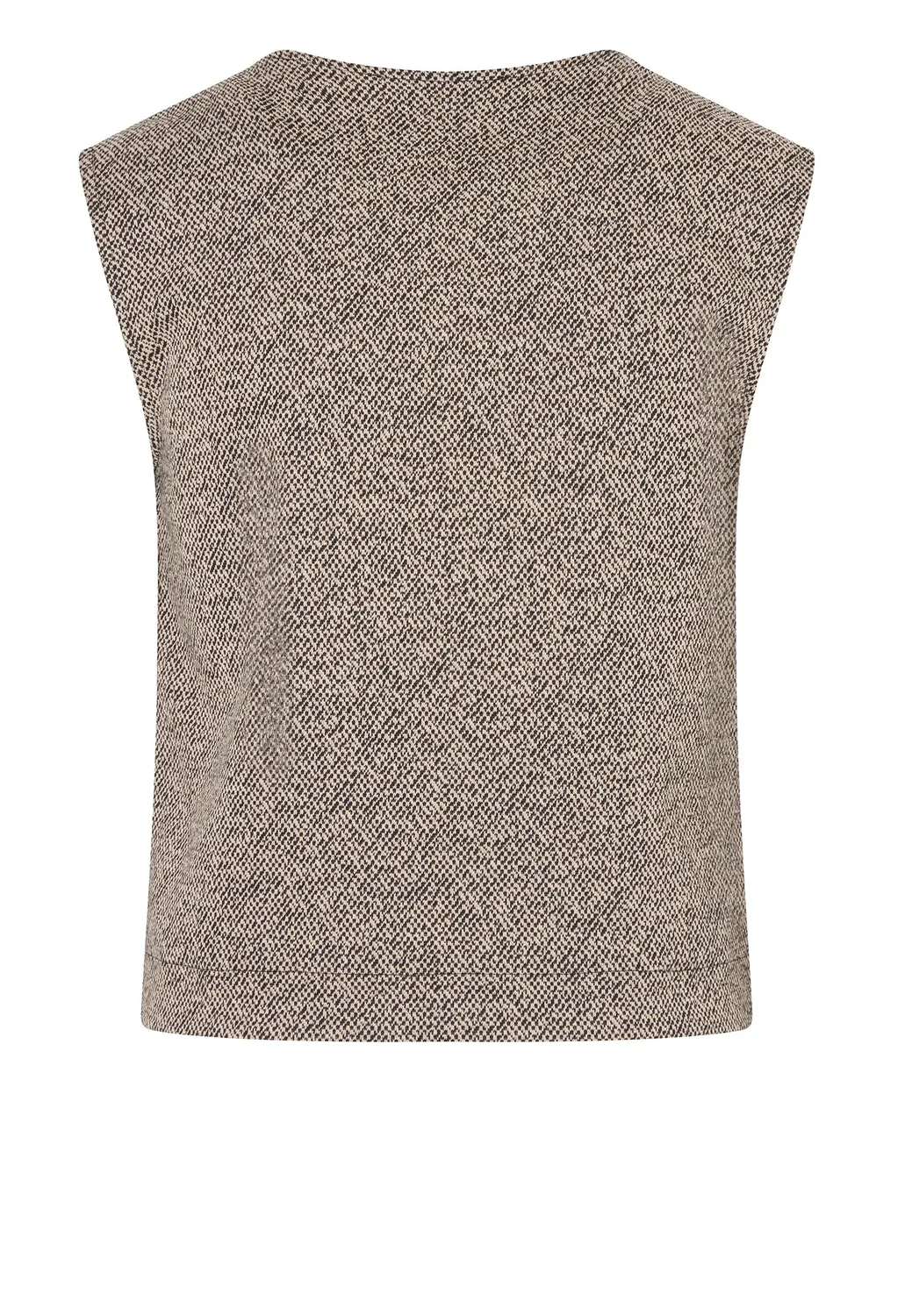 Ana Alcazar Enolyra gilet tweed elasticizzato