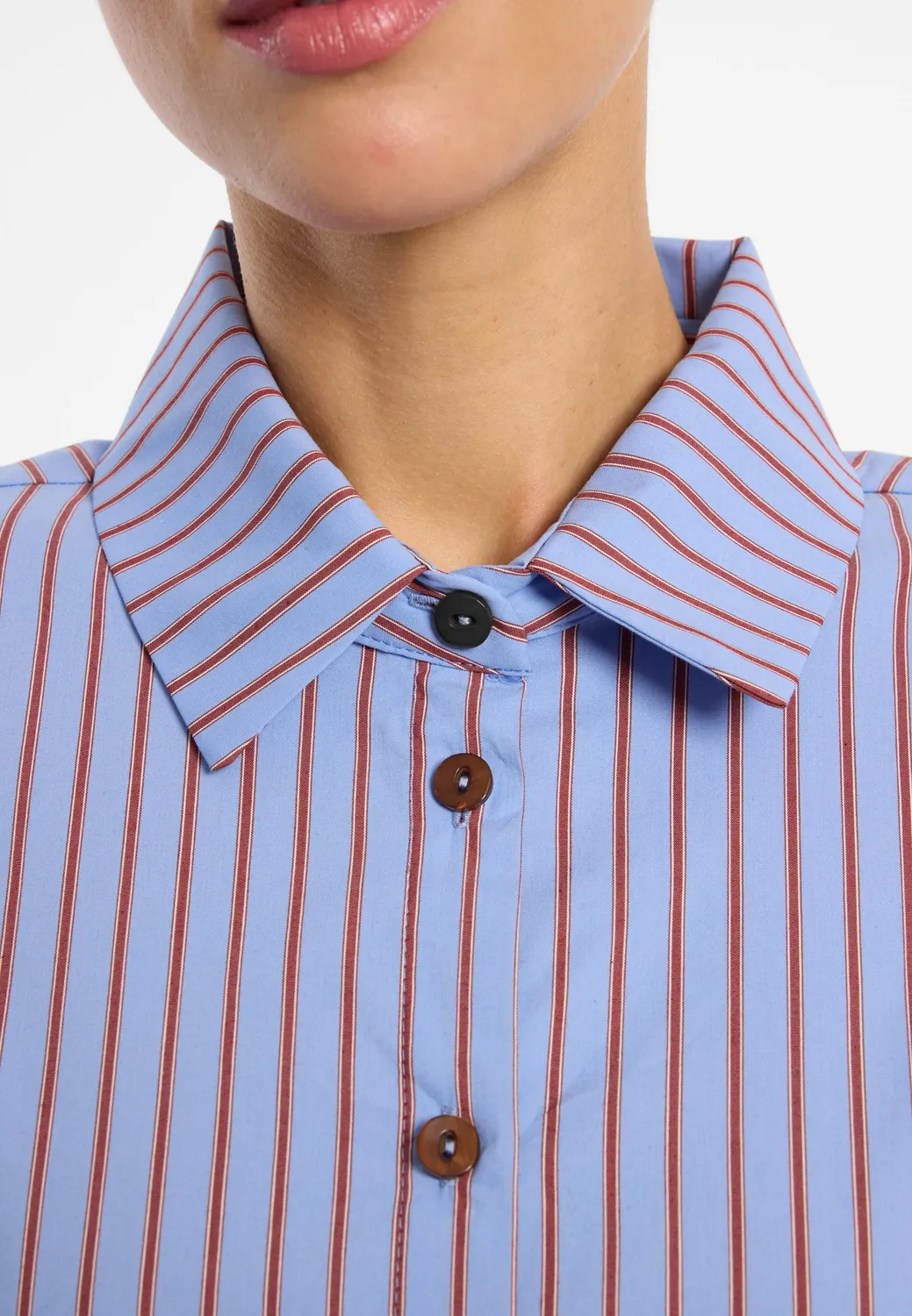 Ana Alcazar Enlirese camicia cotone maniche bishop