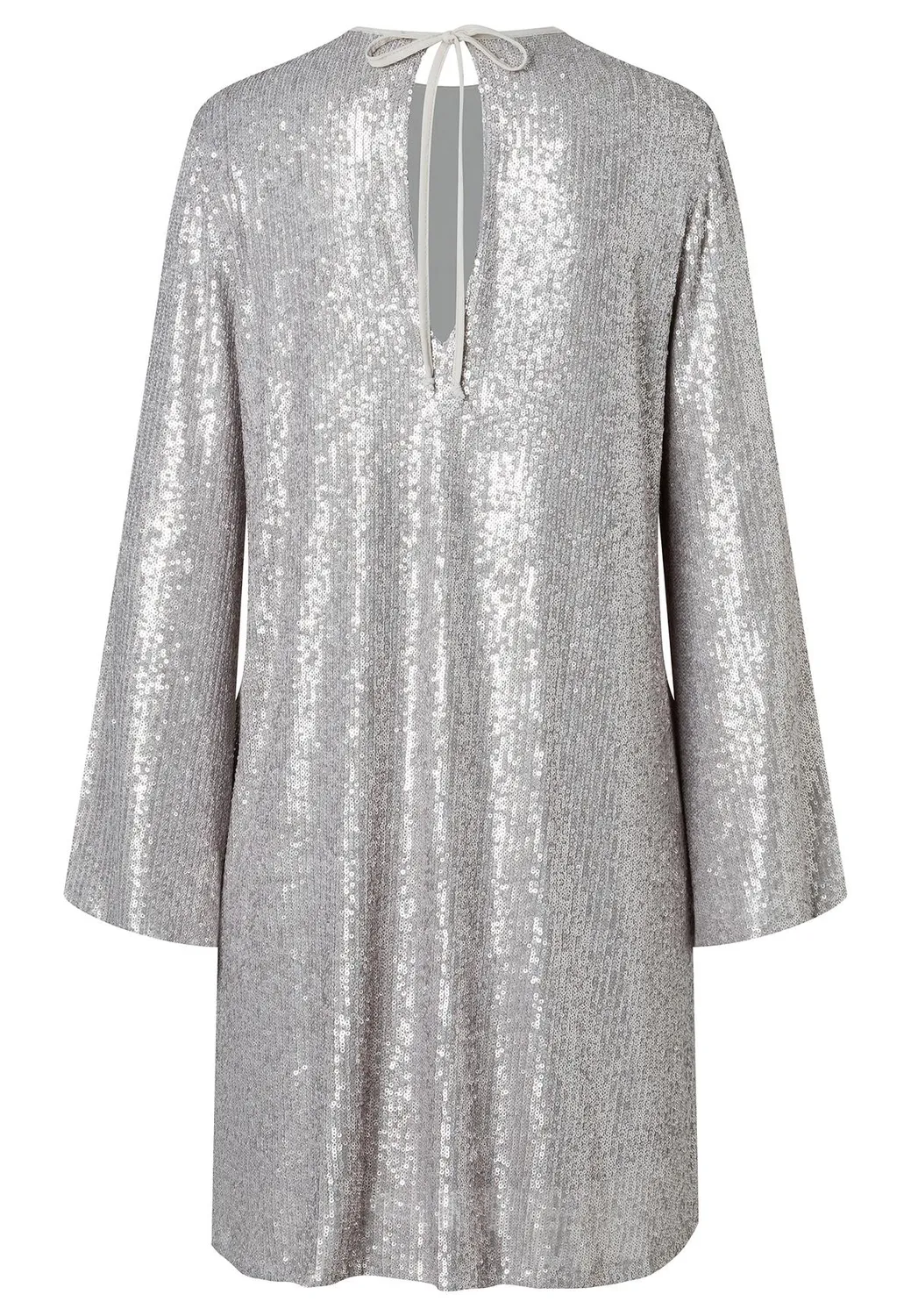 Ana Alcazar Tadyra abito paillettes argento