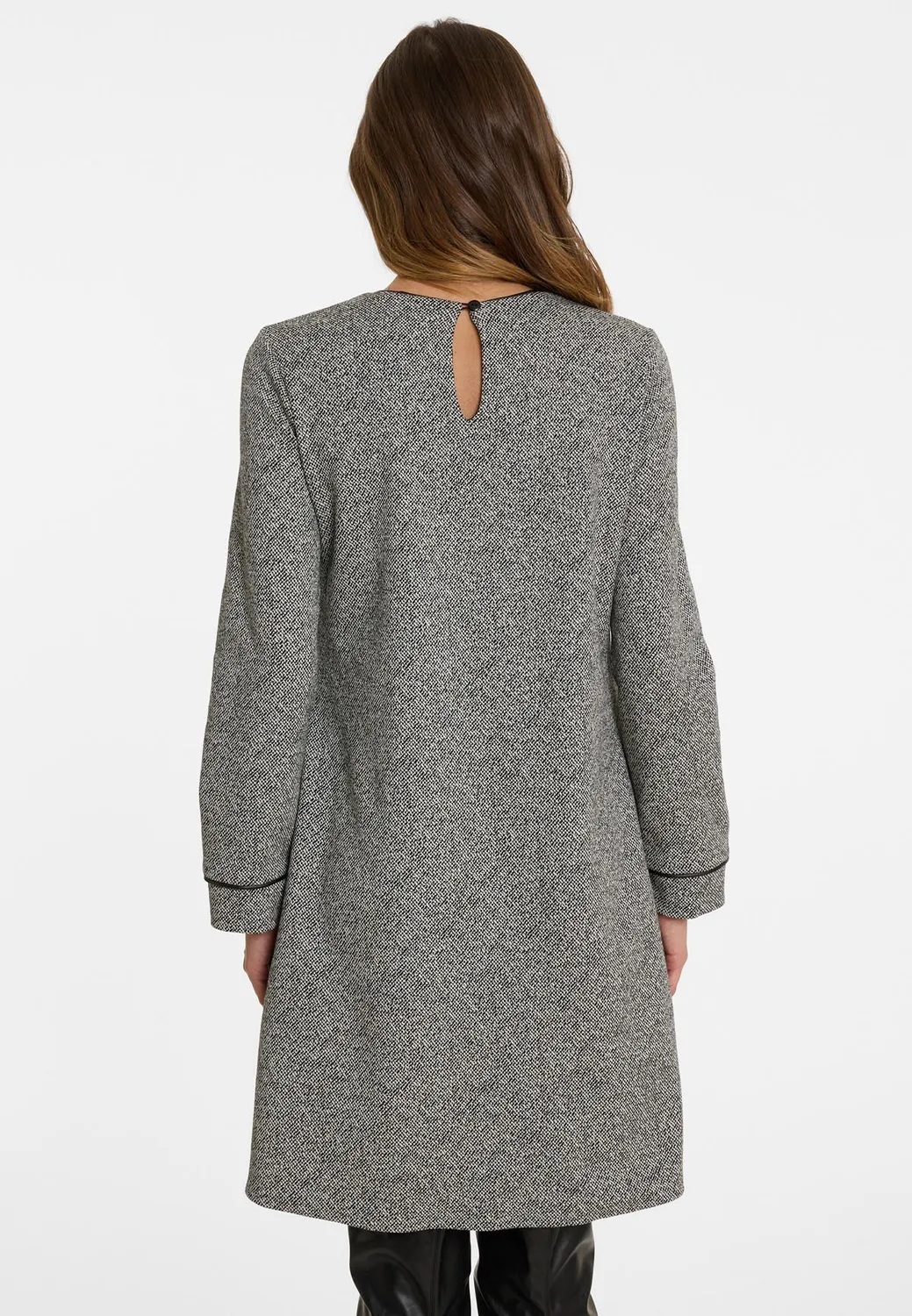 Ana Alcazar Emany abito tweed svasato ufficio