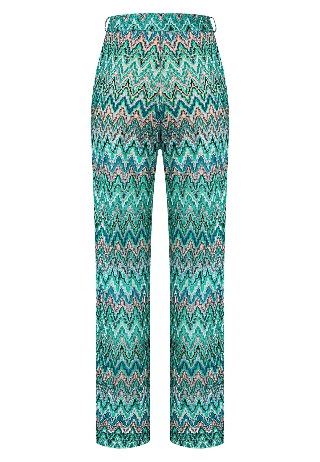 Ana Alcazar Kyrmi pantaloni maglia ajour colorati