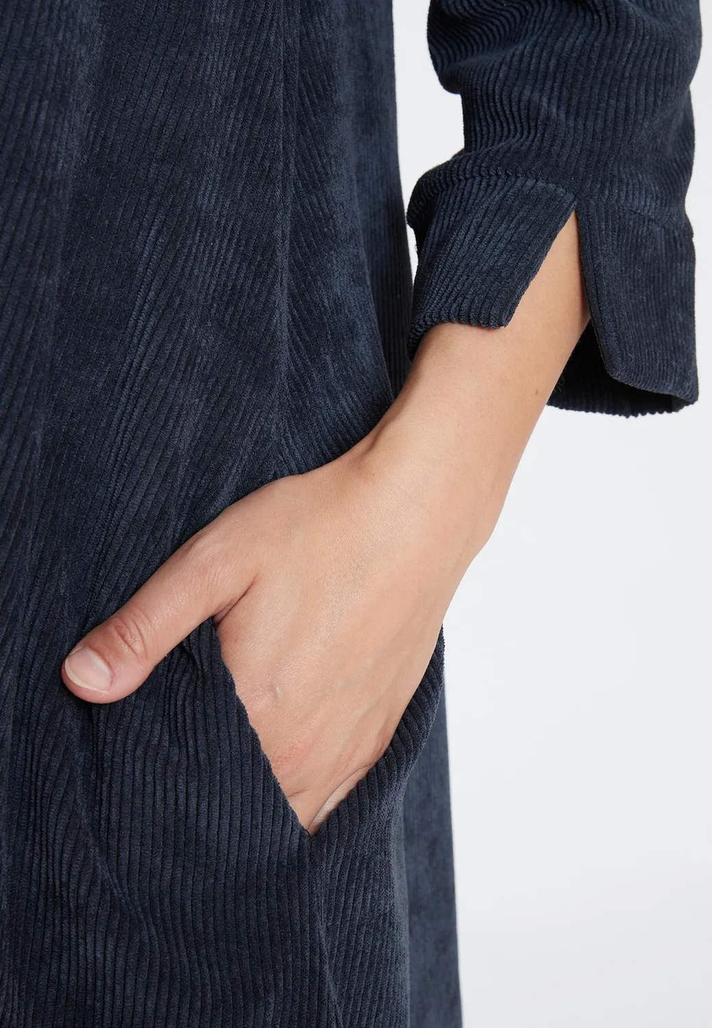 Ana Alcazar Sastea abito camicia nero velluto