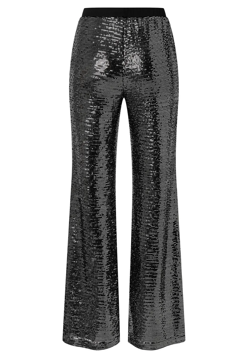 Ana Alcazar Ofyna pantaloni argento paillettes dritti