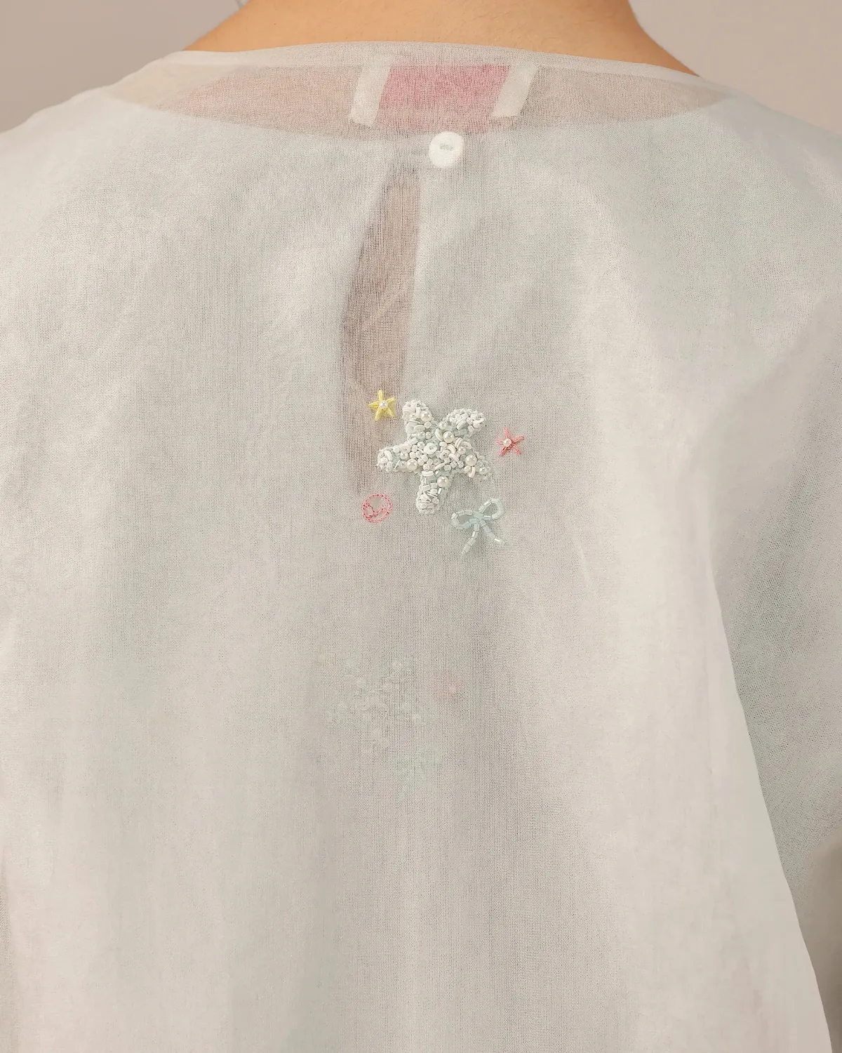 Our Dve Wave Kiss Jacket giacca grigia in organza