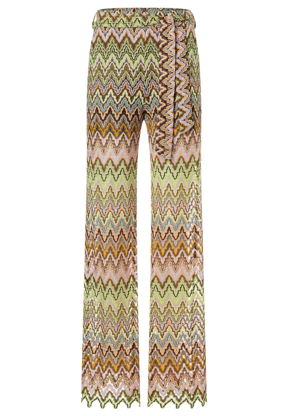 Ana Alcazar Posyda pantaloni maglia svasati fantasia