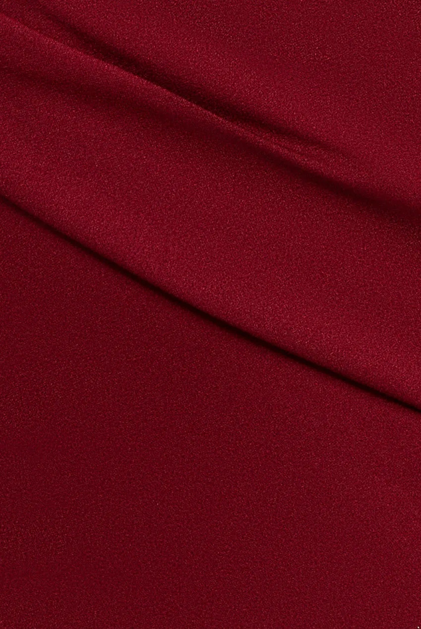 Goddiva Bardot Scuba Crepe abito vino spalle scoperte
