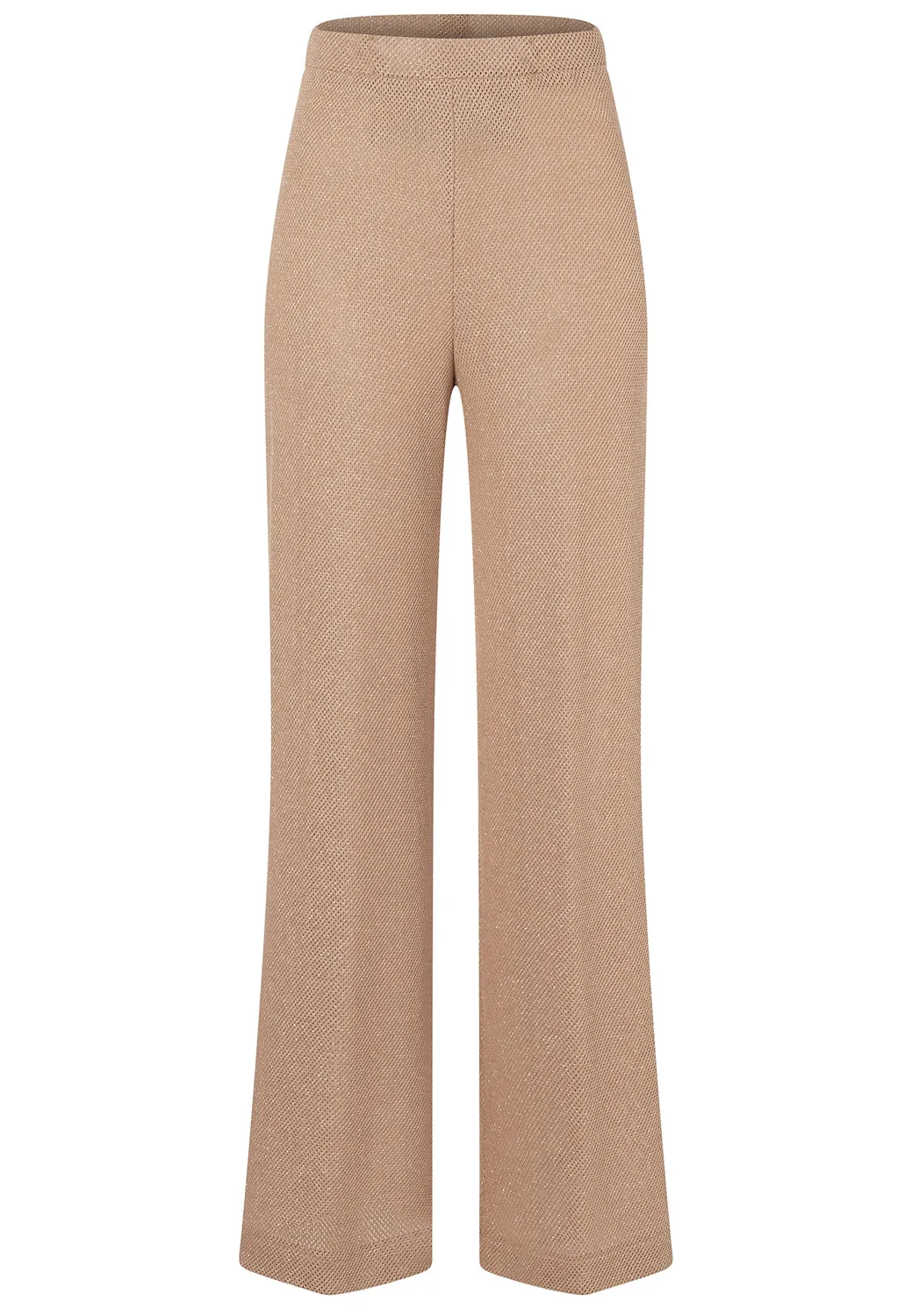 Ana Alcazar Dizia pantaloni maglia larghi beige