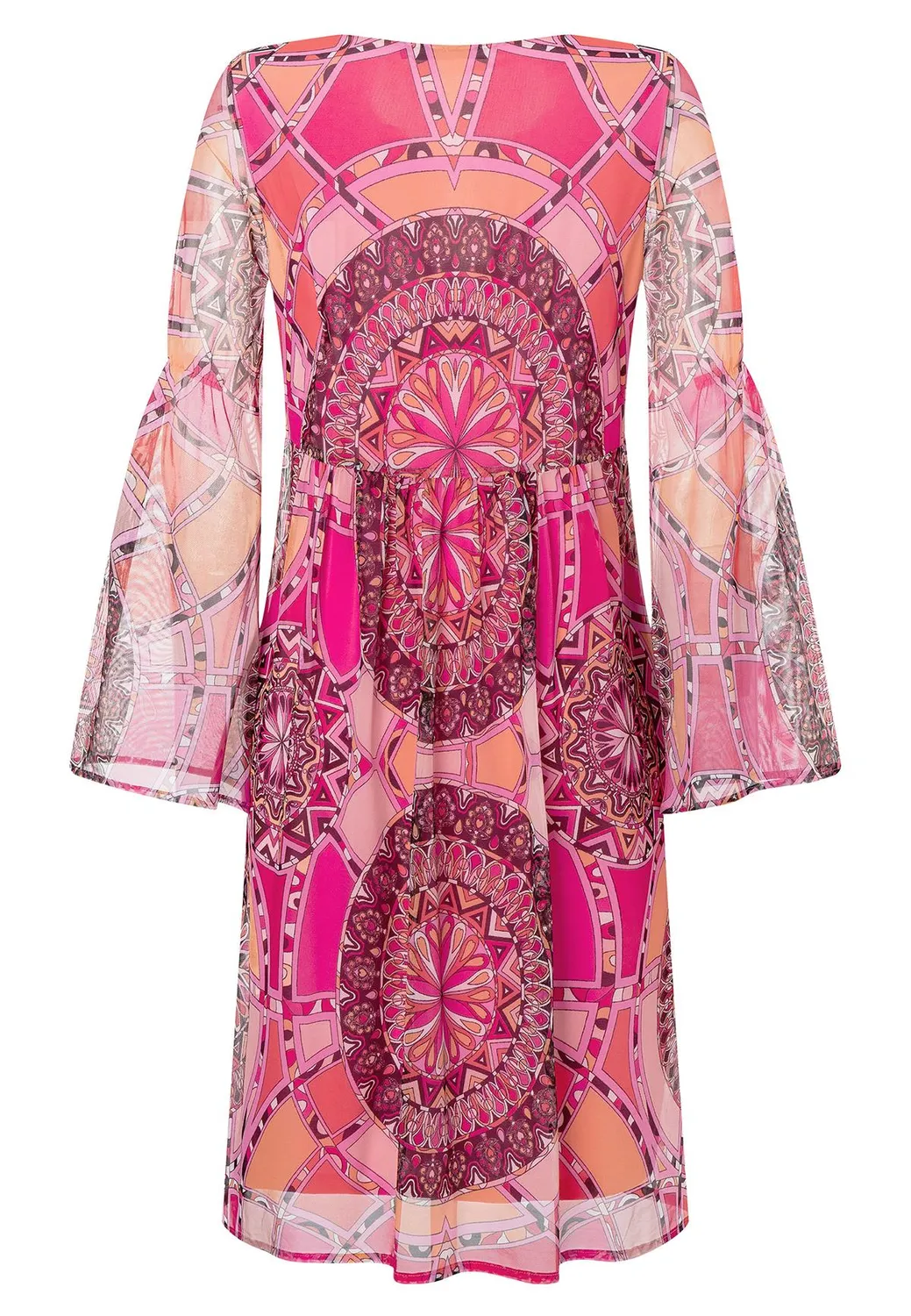 Ana Alcazar Leika abito boho corto fantasia paisley