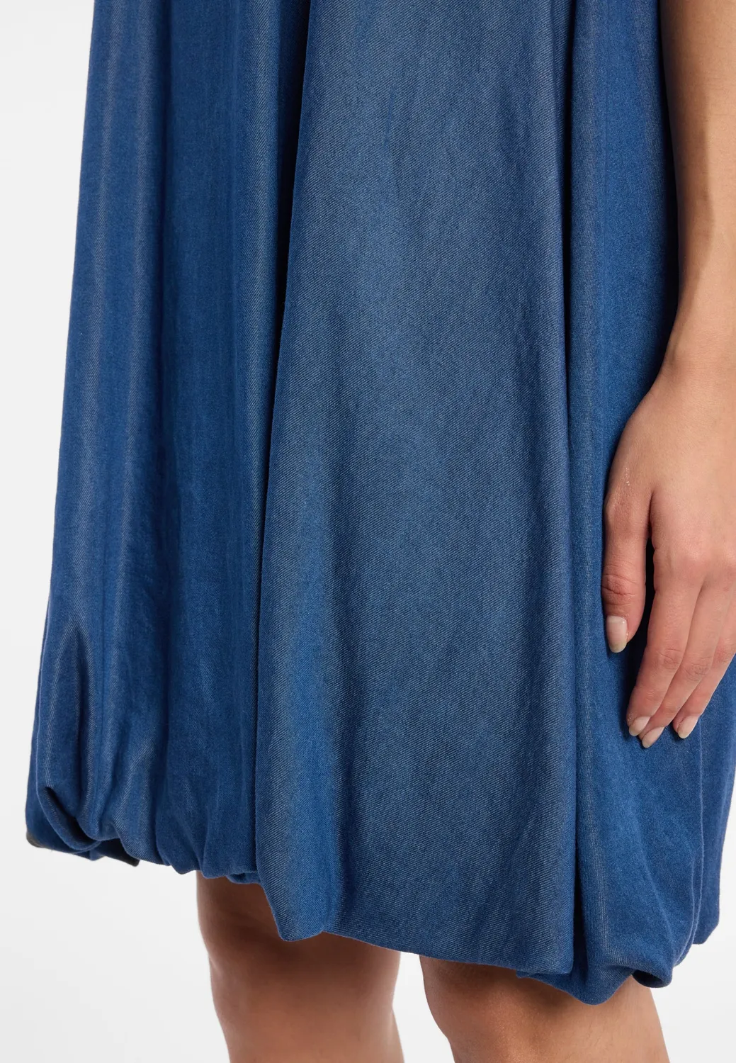 Ana Alcazar Darin abito denim palloncino blu scuro