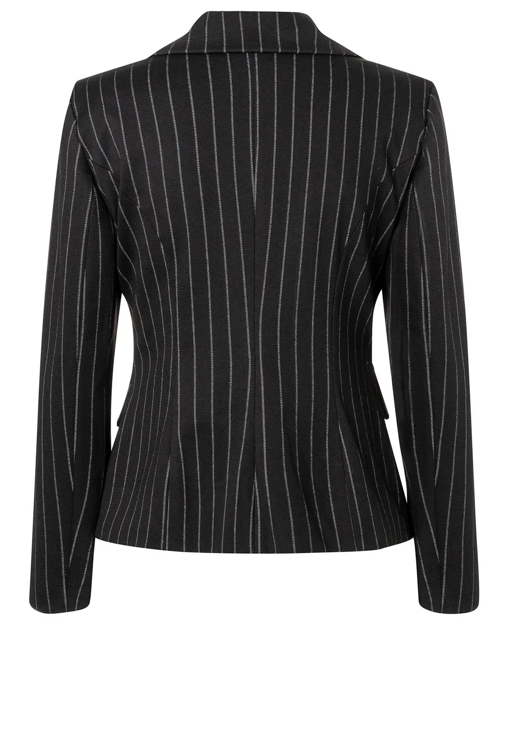 Ana Alcazar Somba blazer gessato sagomato nero
