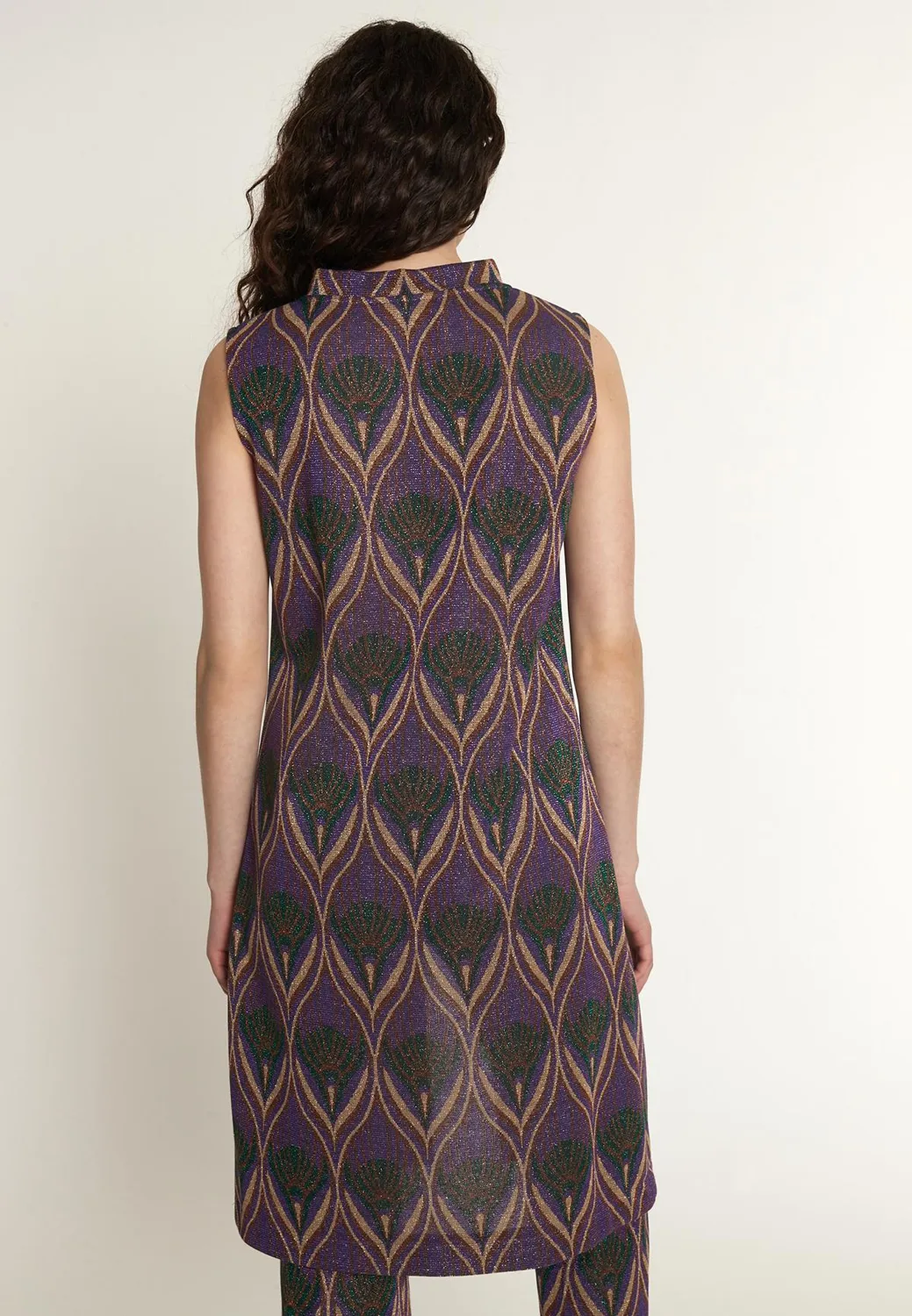 Ana Alcazar Otewa tunica lurex smanicata