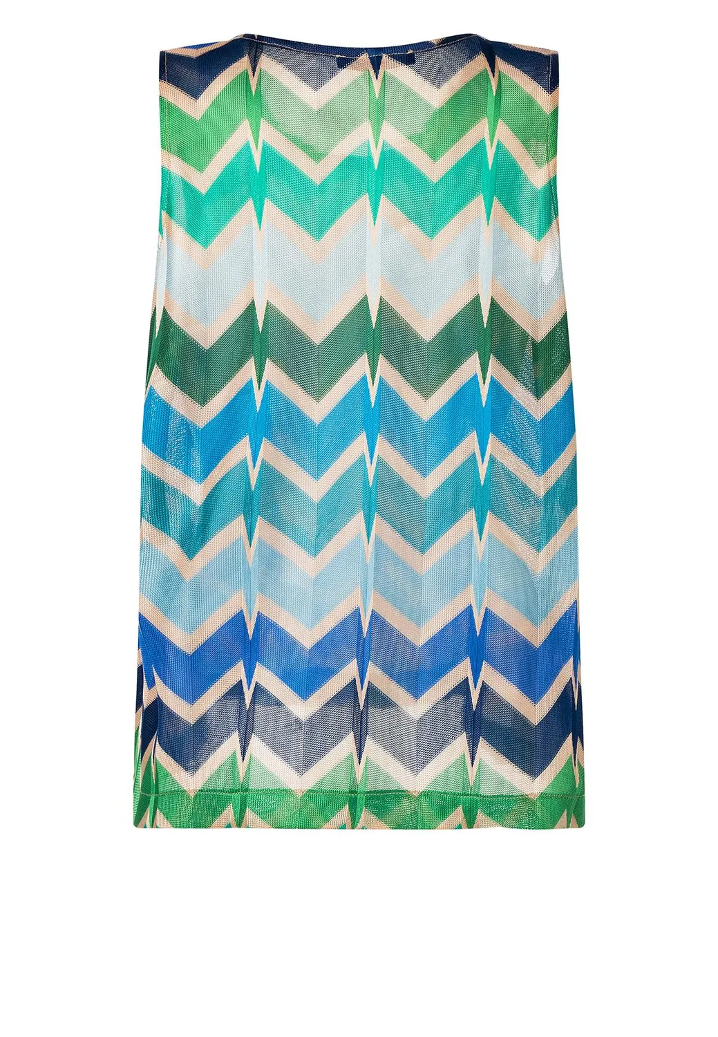 Ana Alcazar Pahea top estivo verde zigzag