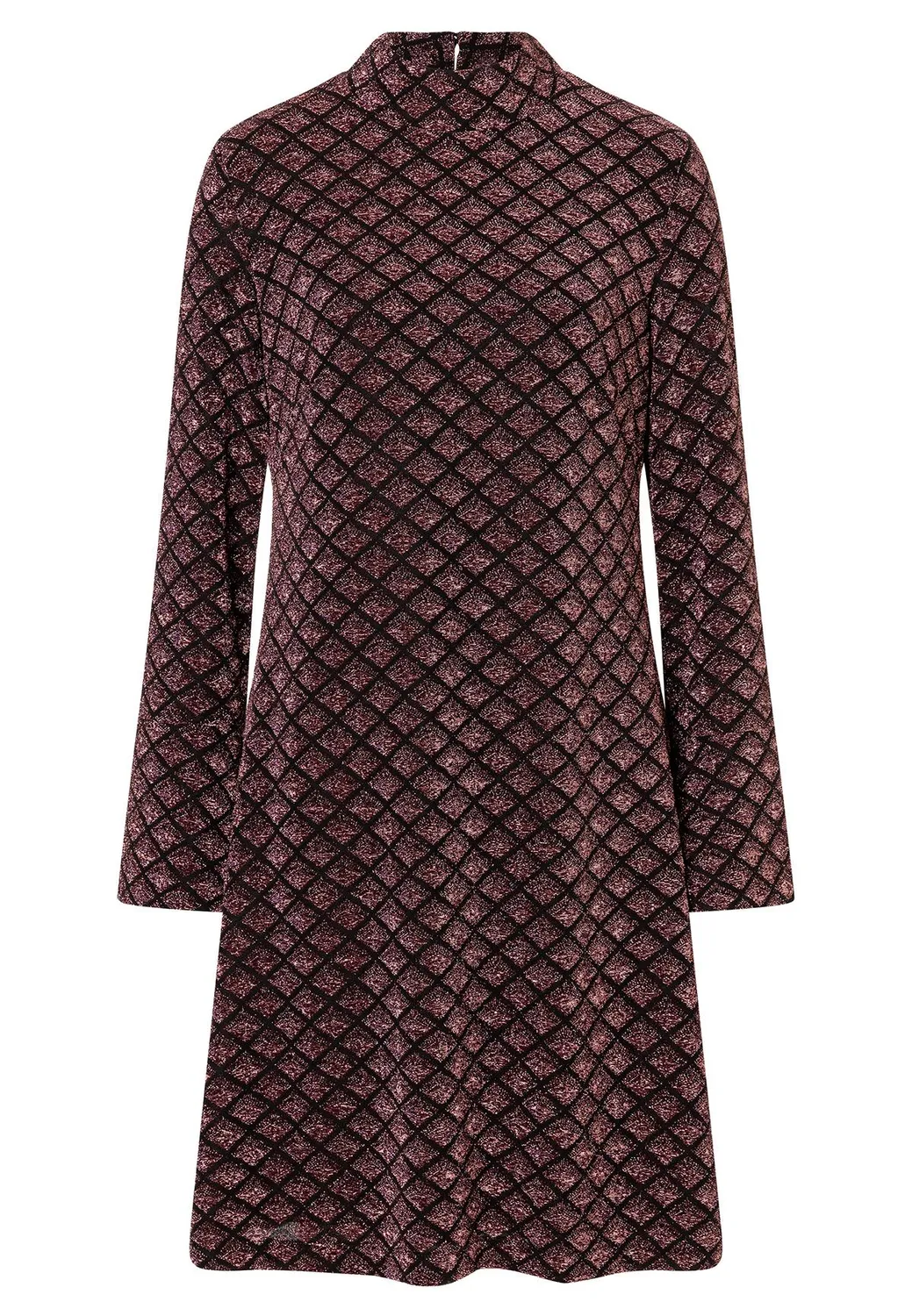 Ana Alcazar Ablino abito lurex bordeaux corto