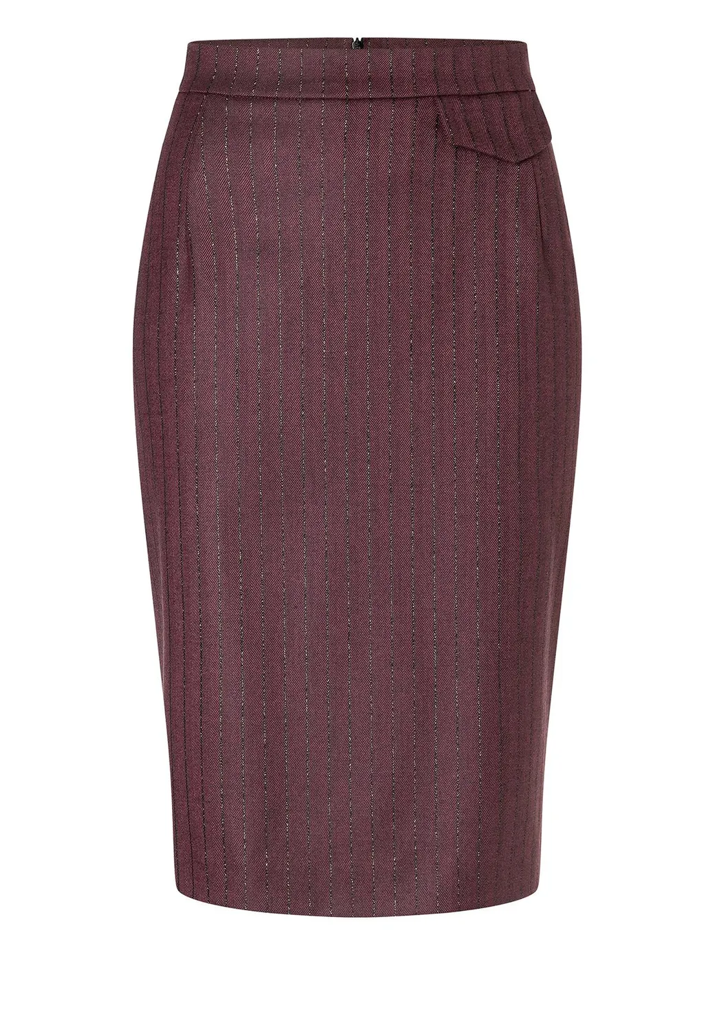 Ana Alcazar Ademi gonna tubino bordeaux gessata