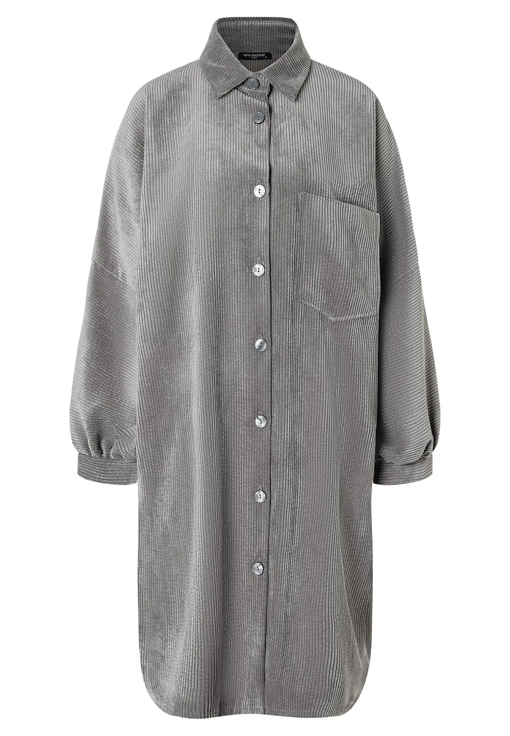 Ana Alcazar Adida abito camicia bianco velluto