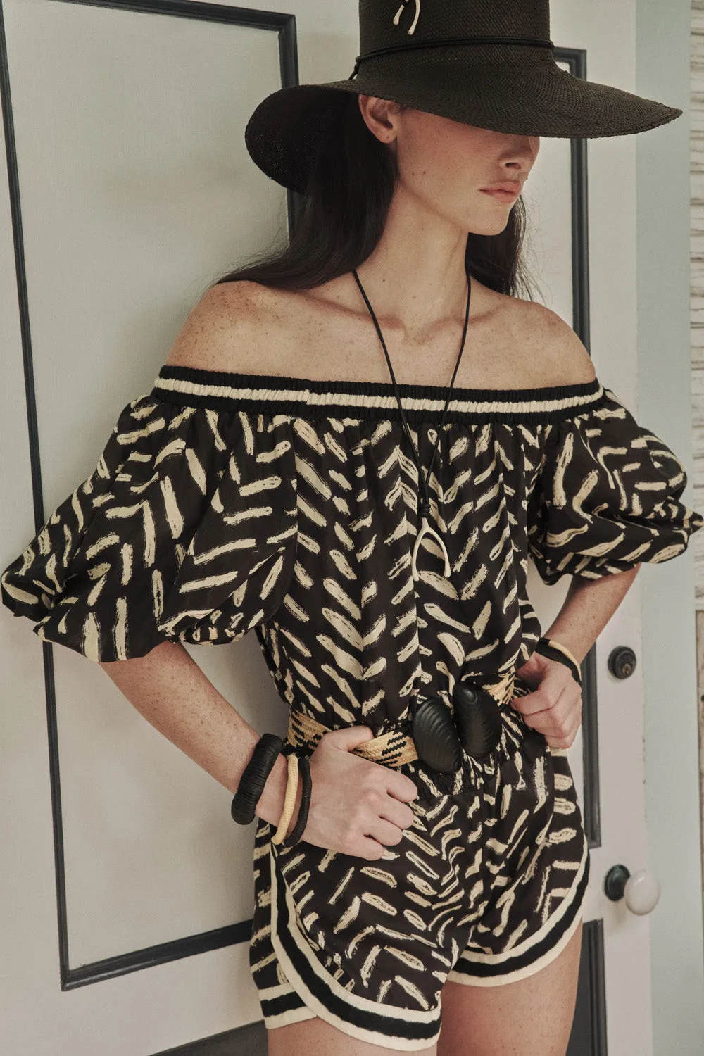 Johanna Ortiz Free Galloper bangles bejuco nero ecrù