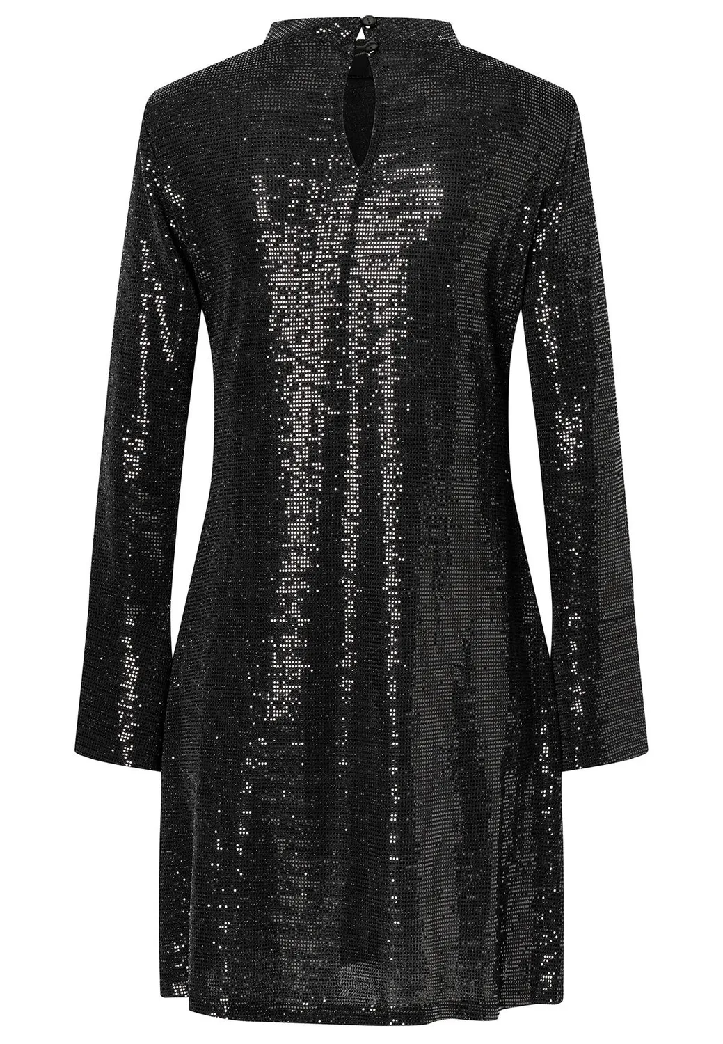 Ana Alcazar Sagala abito paillettes nero corto
