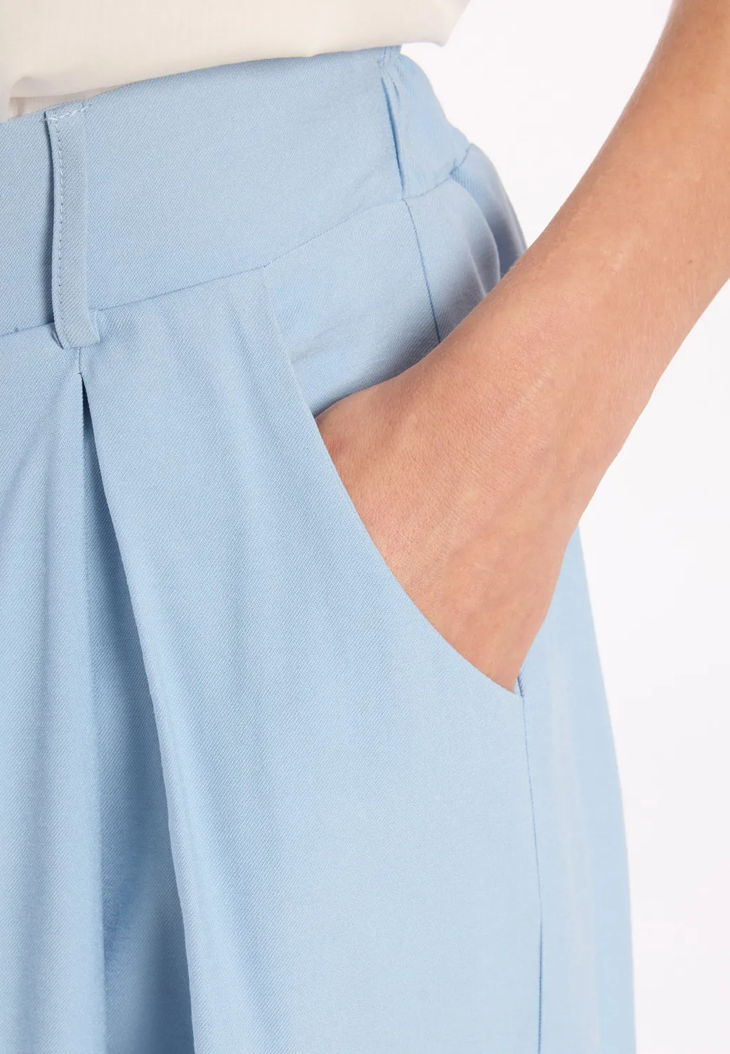Ana Alcazar Palazzo Trousers Doria pantaloni palazzo azzurri