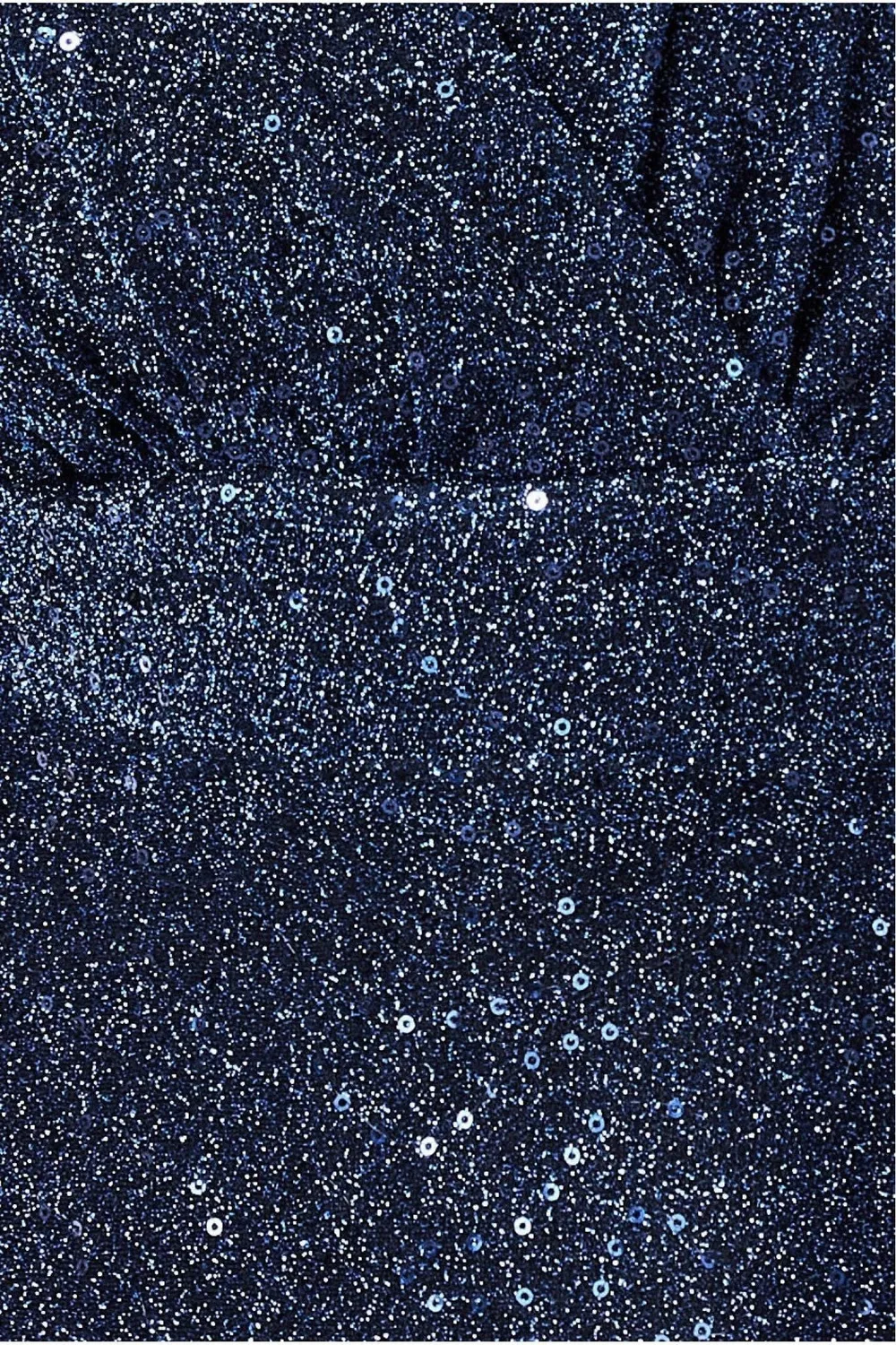 Goddiva DR3680 abito maxi lurex navy paillettes svolazzante